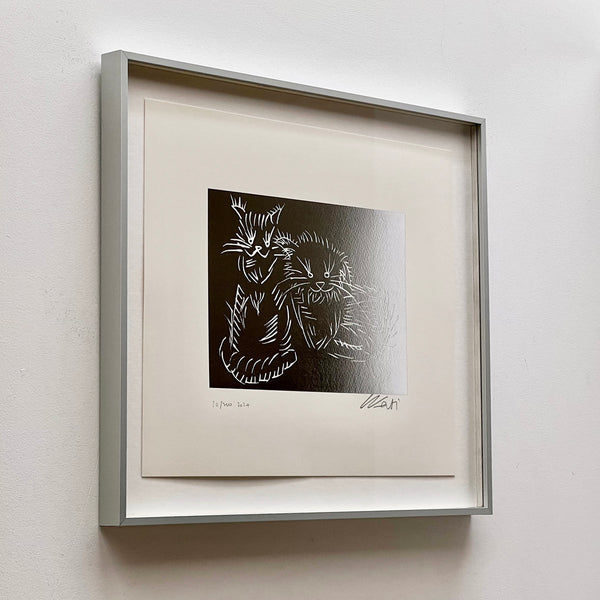Ai Weiwei Cats (silver edition) Limited Edition Unframed Print Kettle
