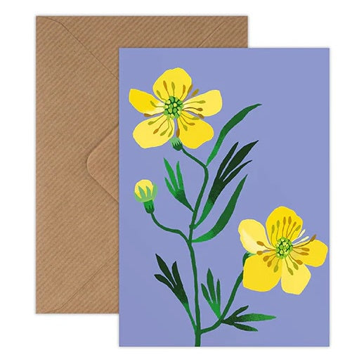 Brie Harrison Buttercup Mini Greetings Card