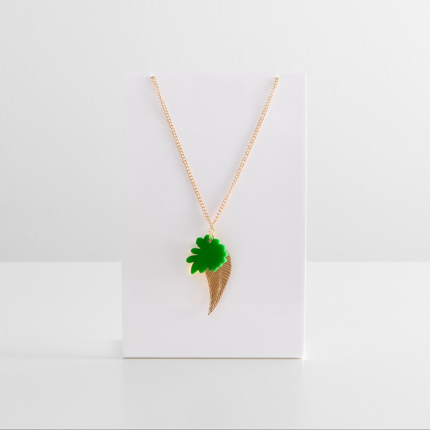Rowan Made This Way Double Leaf Necklace