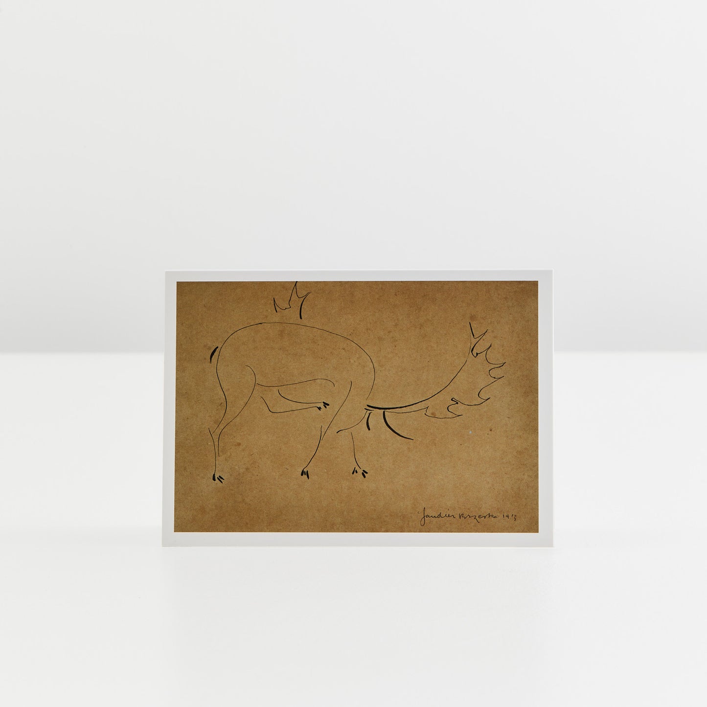 Henri Gaudier-Brzeska Stag Greetings Card - Pack of 6