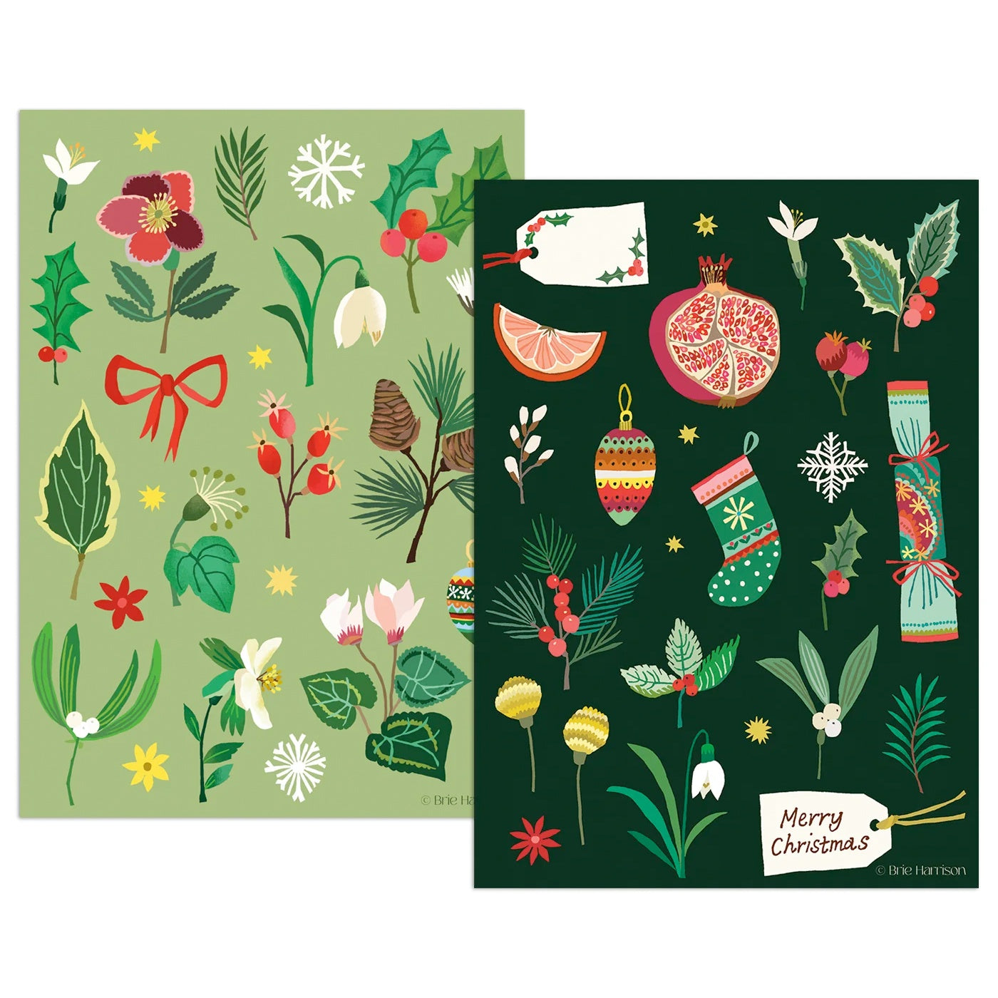 Brie Harrison Festive Sticker Sheet Pack