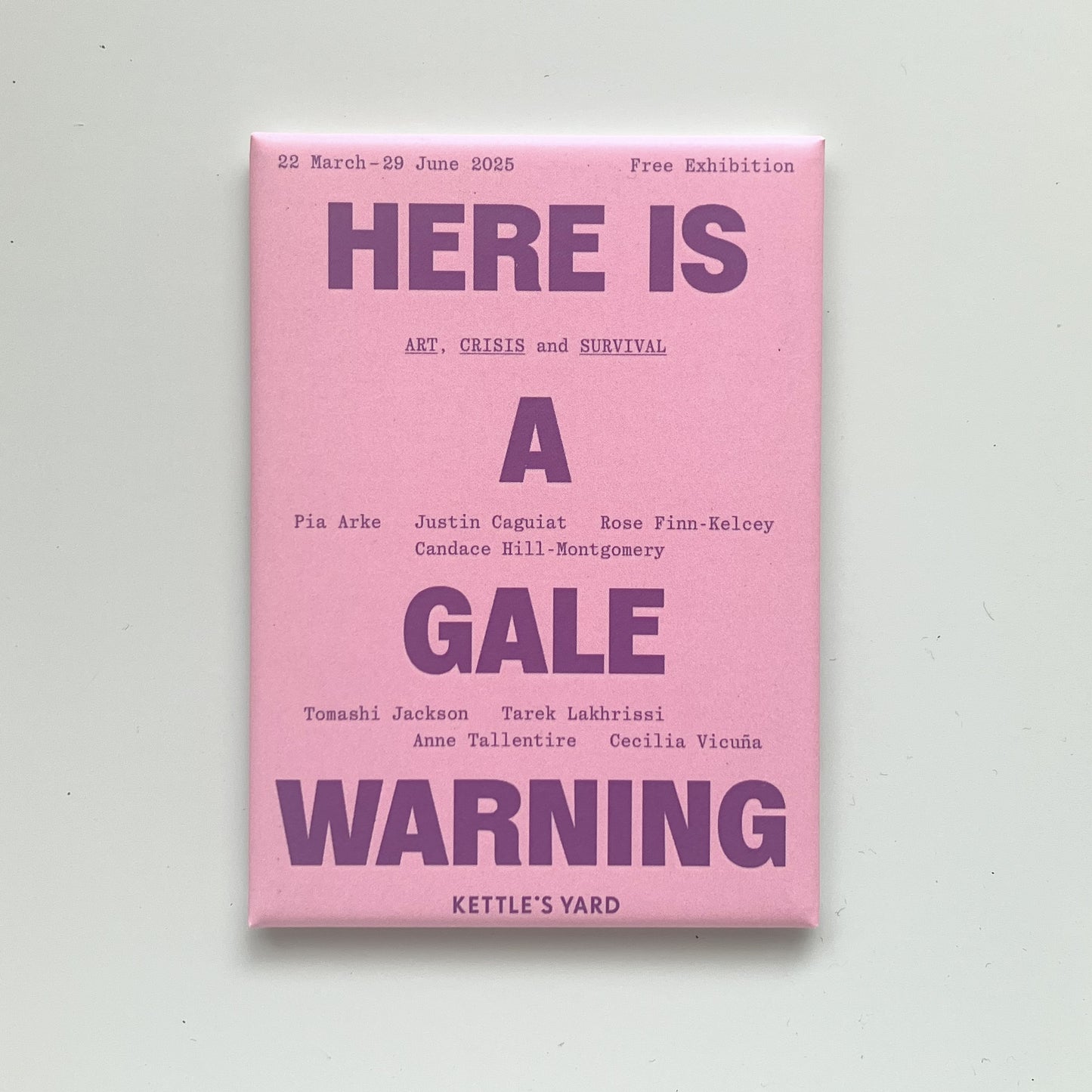 Here is a Gale Warning Large Fridge Magnet