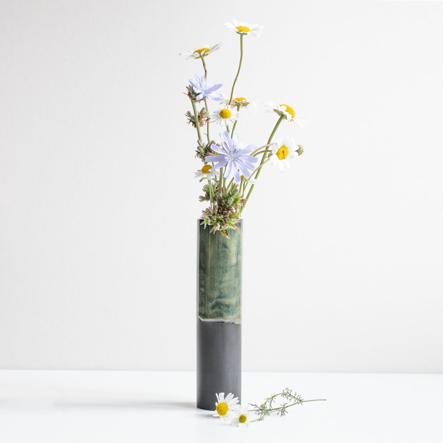 Naked Clay Ceramics Tall Black Stoneware Vase