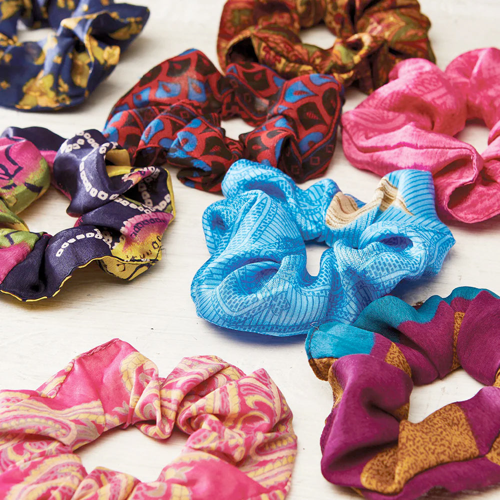Recycled Sari Scrunchie