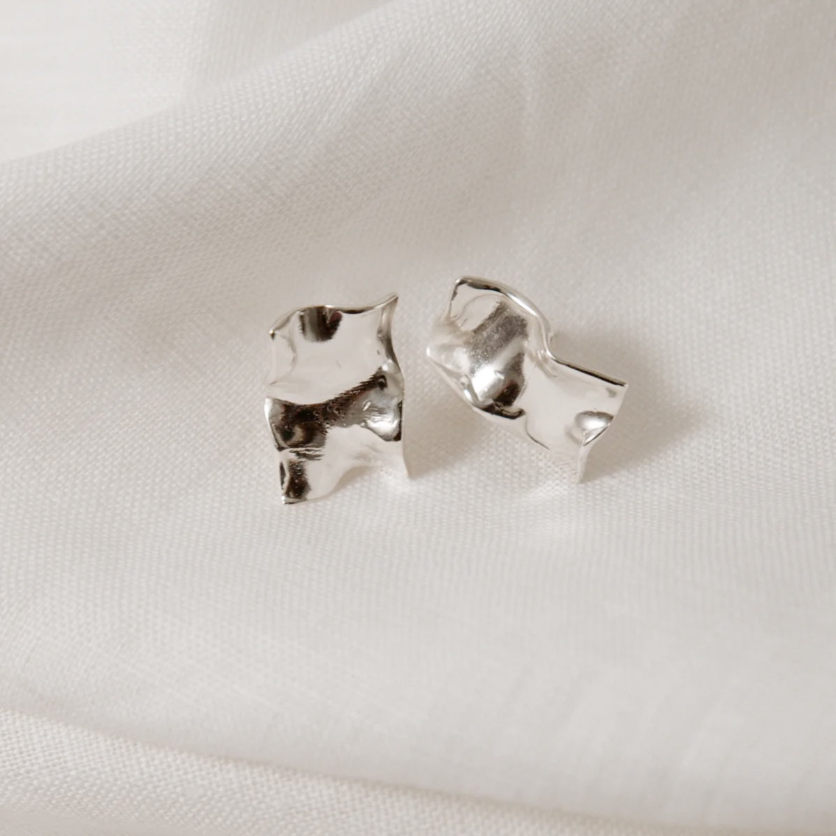 Studio Adorn Crinkle Stud Earrings