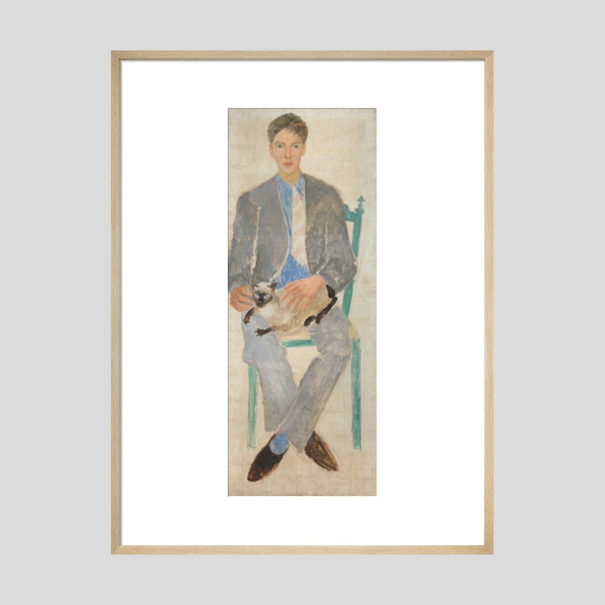 Christoper Wood Boy with Cat (Jean Bourgoint) Print