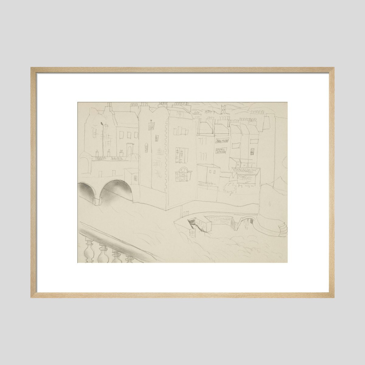 Christoper Wood Houses and River Bath Print