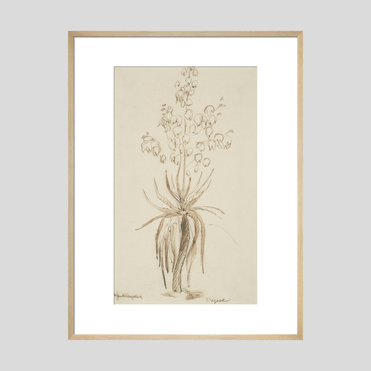 Henri Gaudier-Brzeska L'agave Print