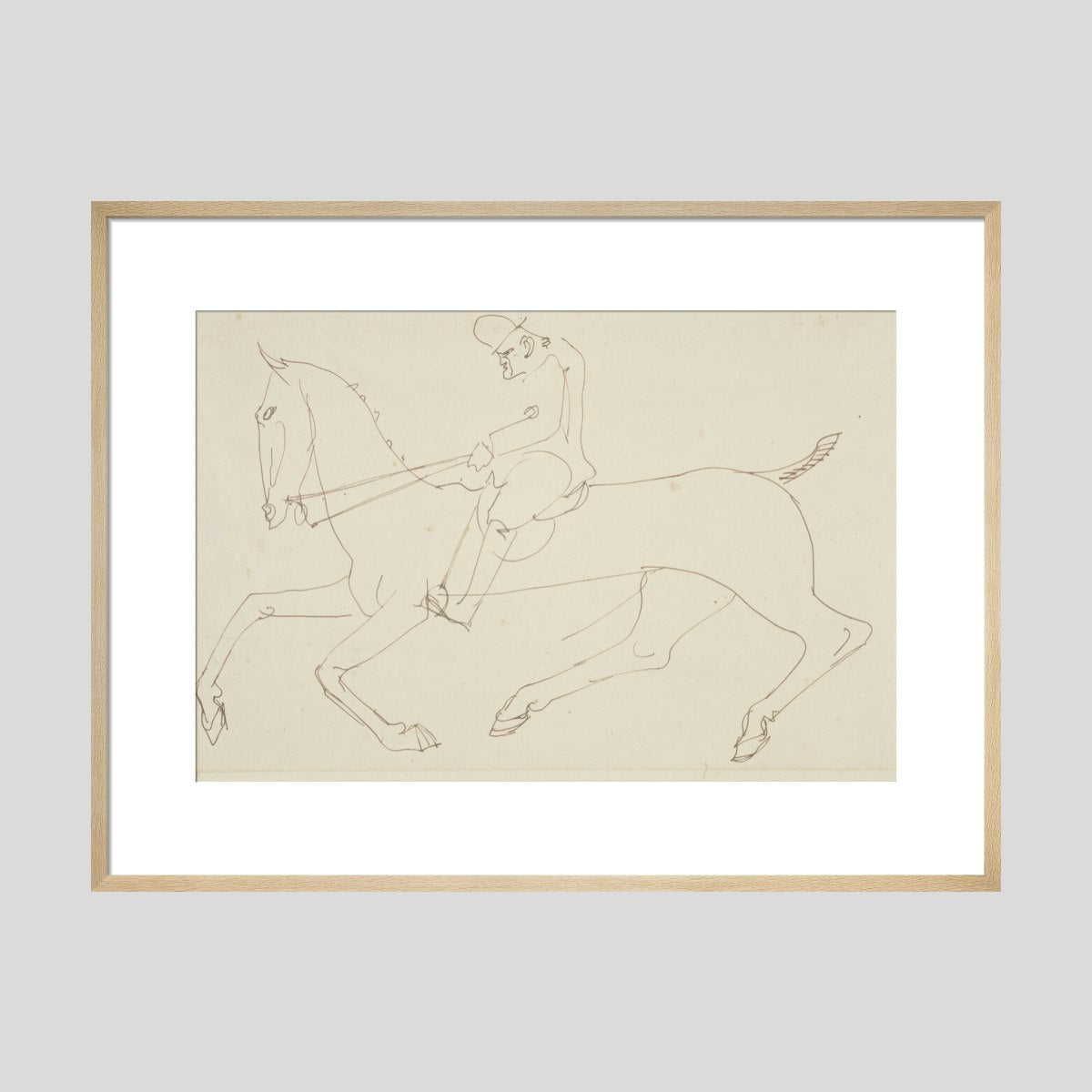 Henri Gaudier-Brzeska Man on a horse Print