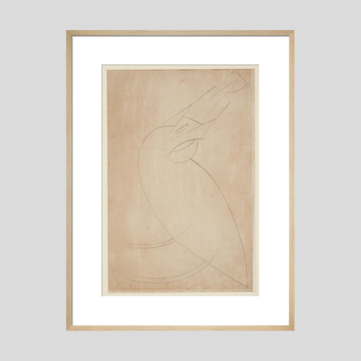 Henri Gaudier-Brzeska Sketch for 'Bird Swallowing a Fish' Print