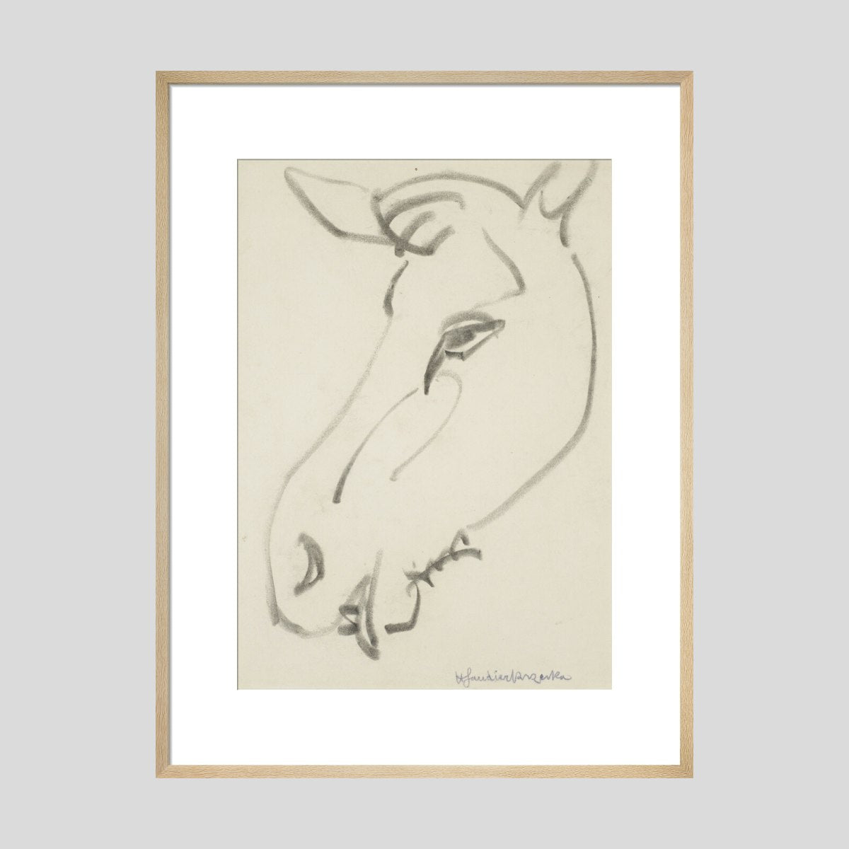 Henri Gaudier-Brzeska Head of a horse Print