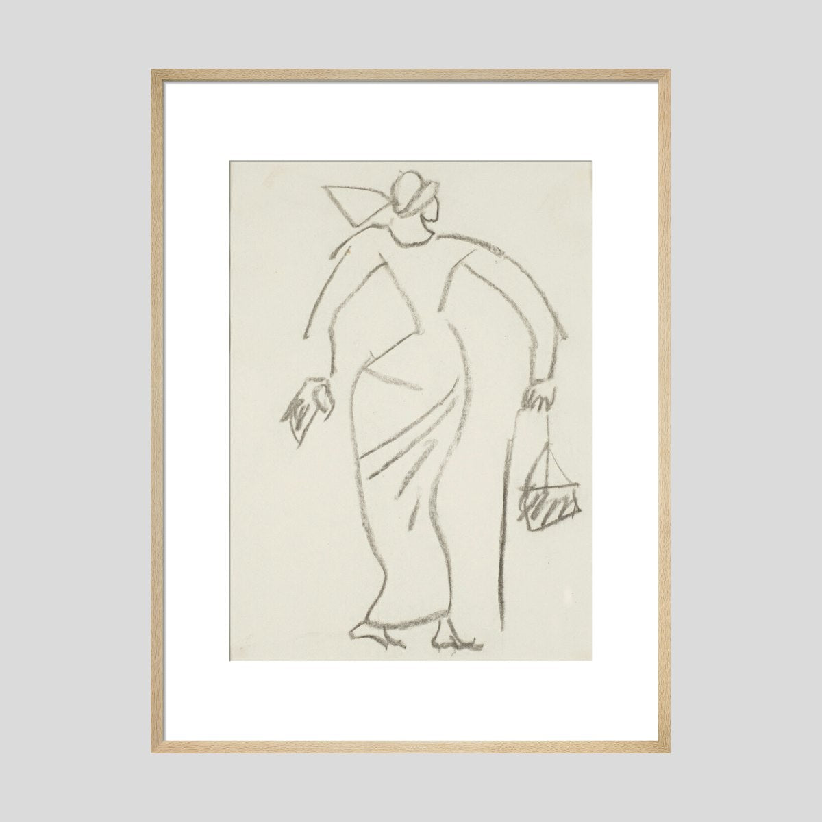 Henri Gaudier-Brzeska Woman with handbag Print