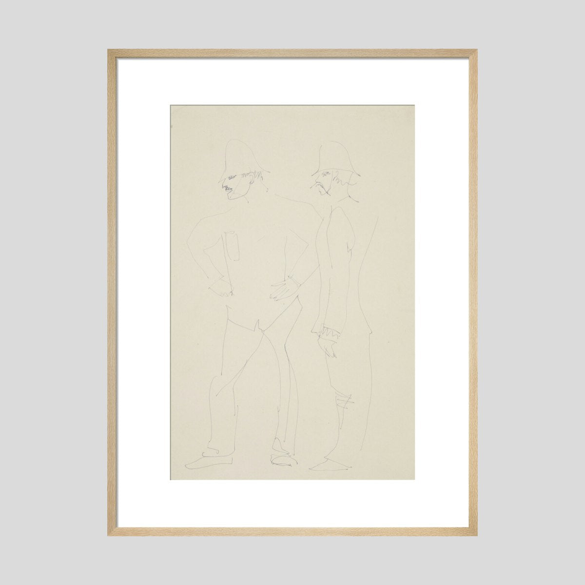 Henri Gaudier-Brzeska Two policemen Print