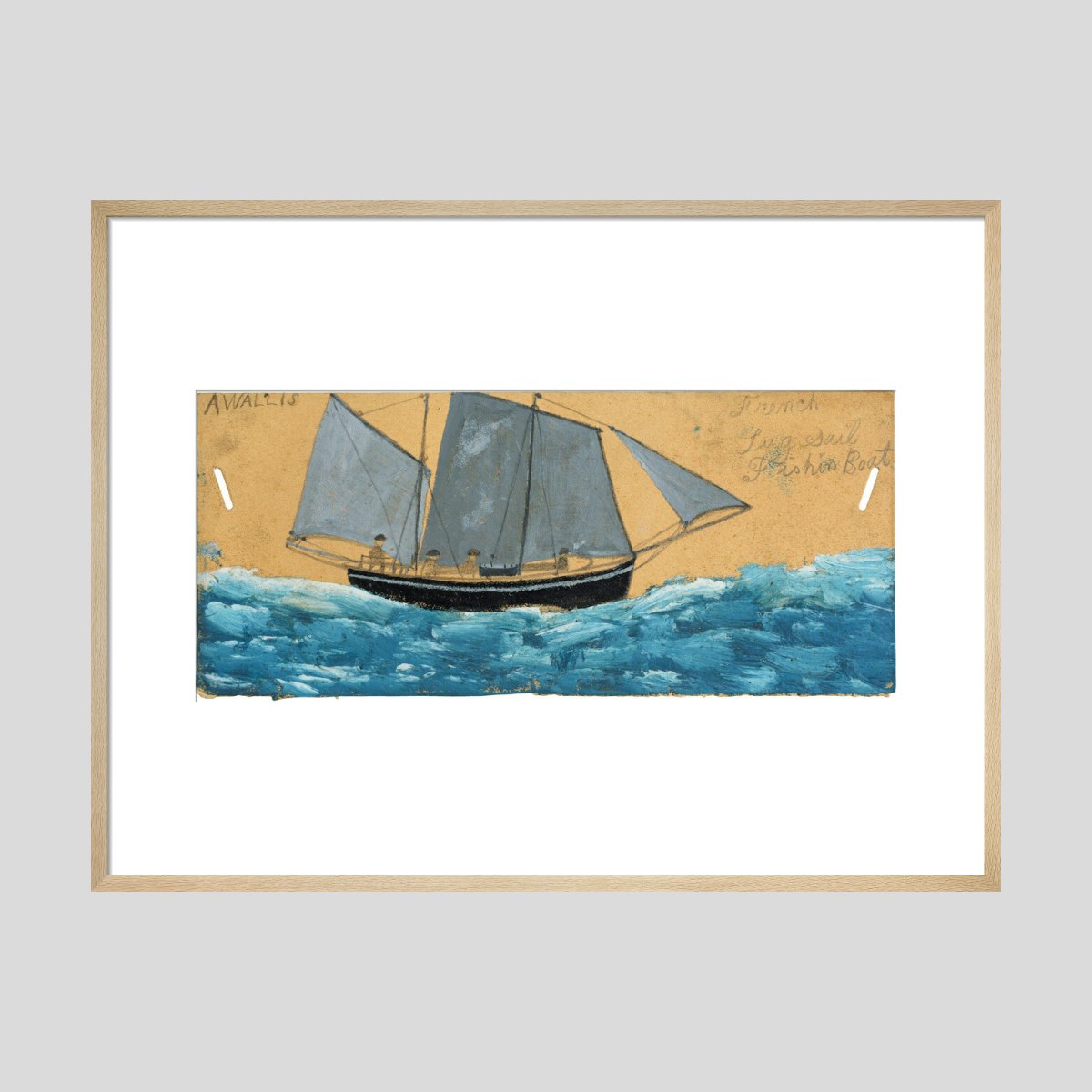 Alfred Wallis French lugsail fishing boat Print