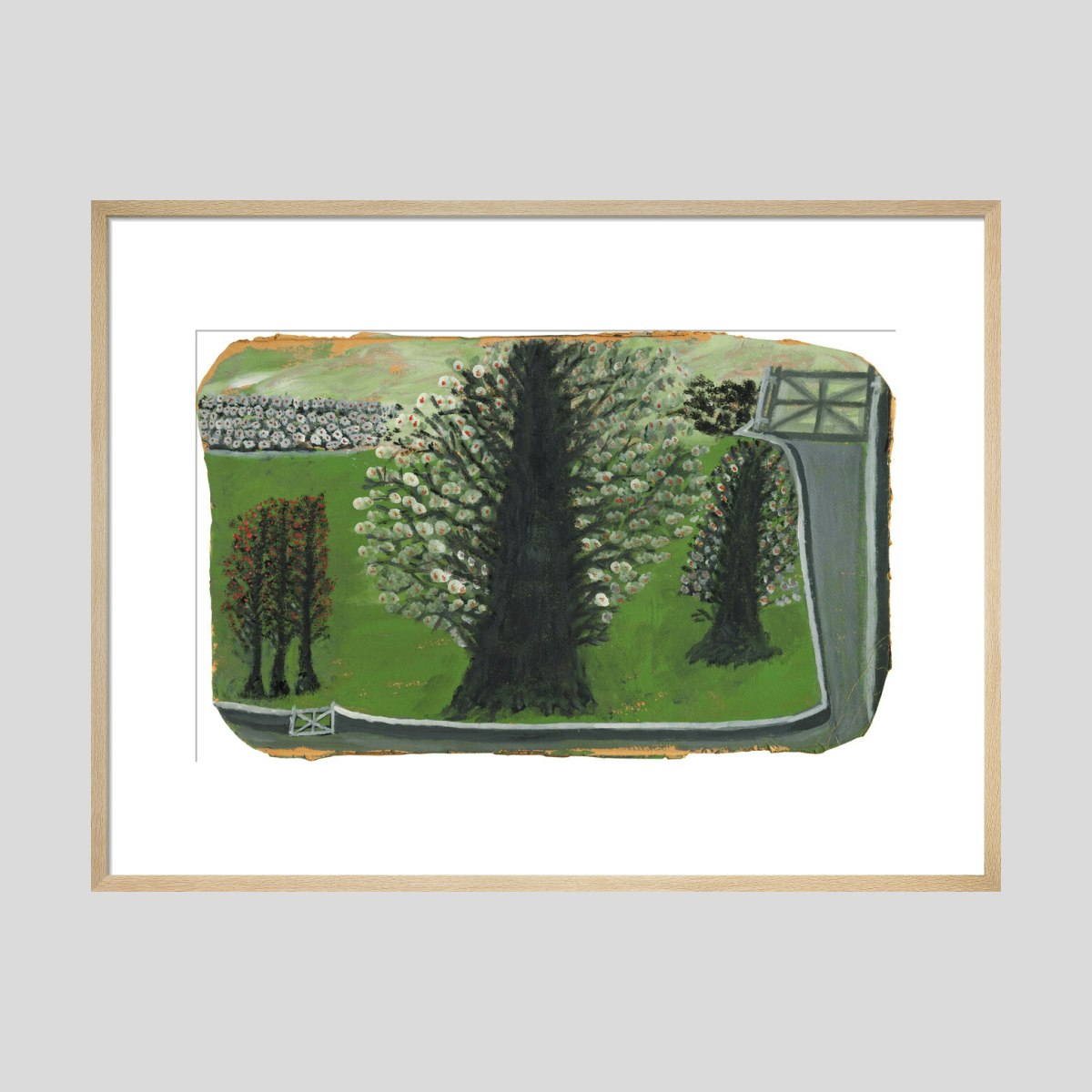 Alfred Wallis Flowering trees Print
