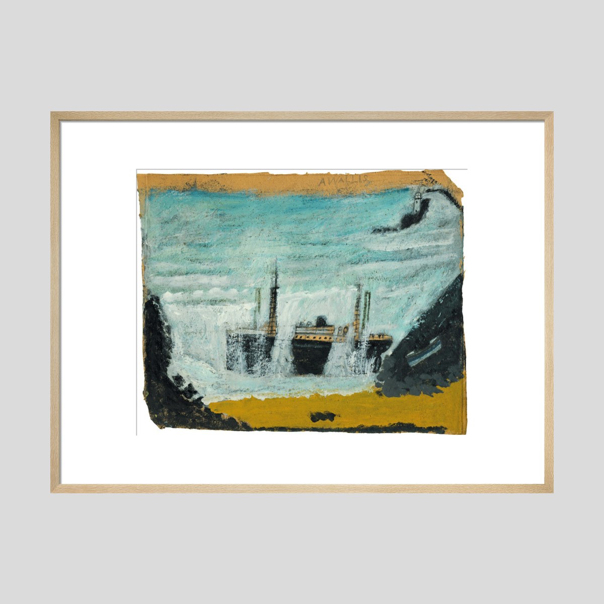 Alfred Wallis Shipwreck 1 - The Wreck of the Alba Print