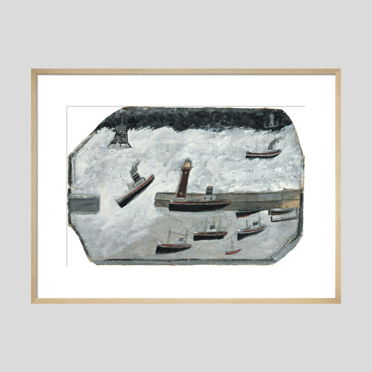 Alfred Wallis Penzance harbour Print