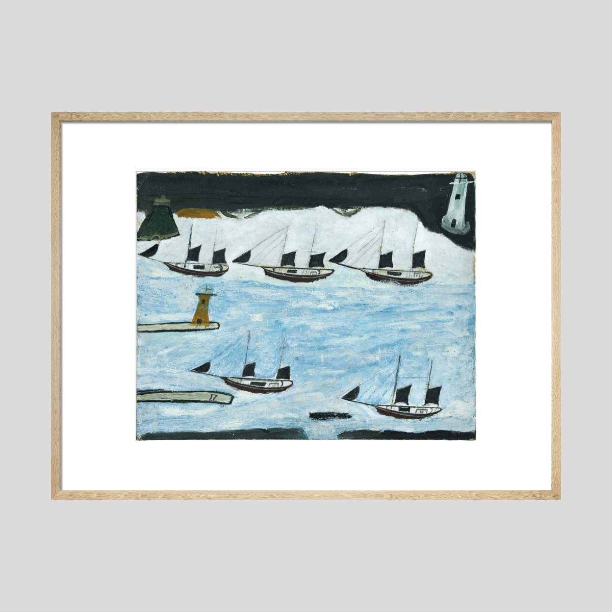 Alfred Wallis Five ships - Mount's Bay Print