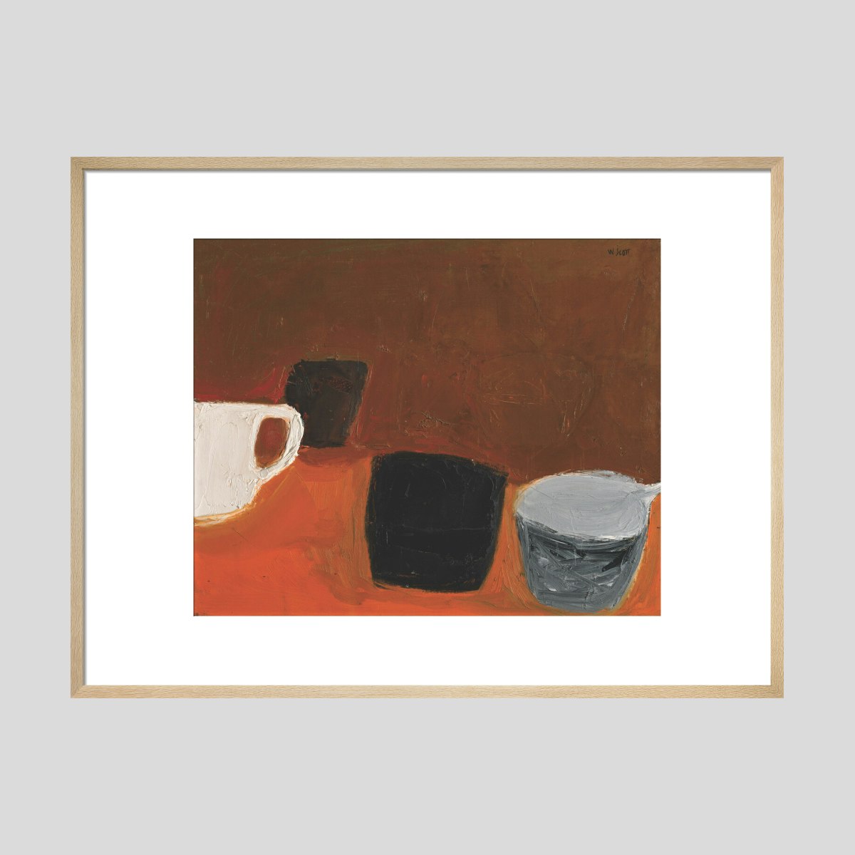William Scott Still Life with White Mug