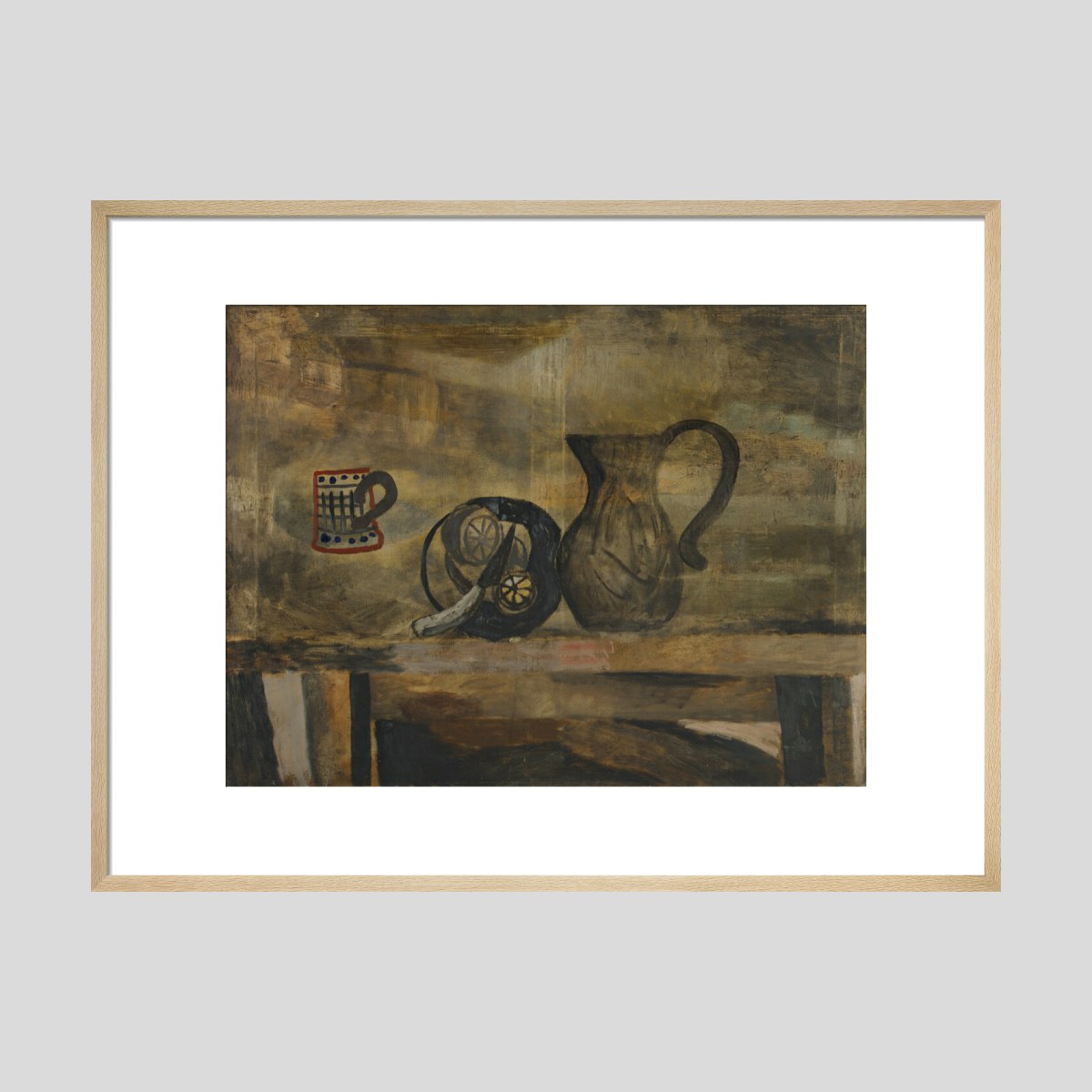 Ben Nicholson 1927 (still life with knife and lemon Print