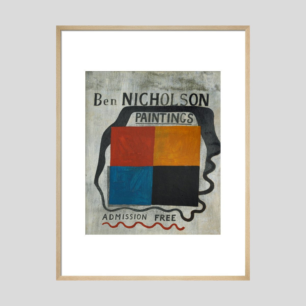Ben Nicholson 1933 (exhibition sign) Print