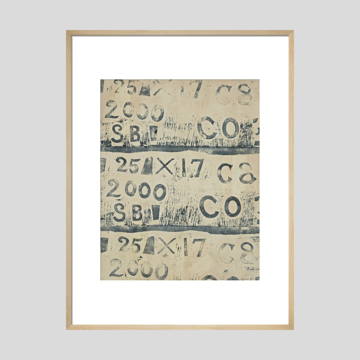 Ben Nicholson Letters and Numbers (detail) Print