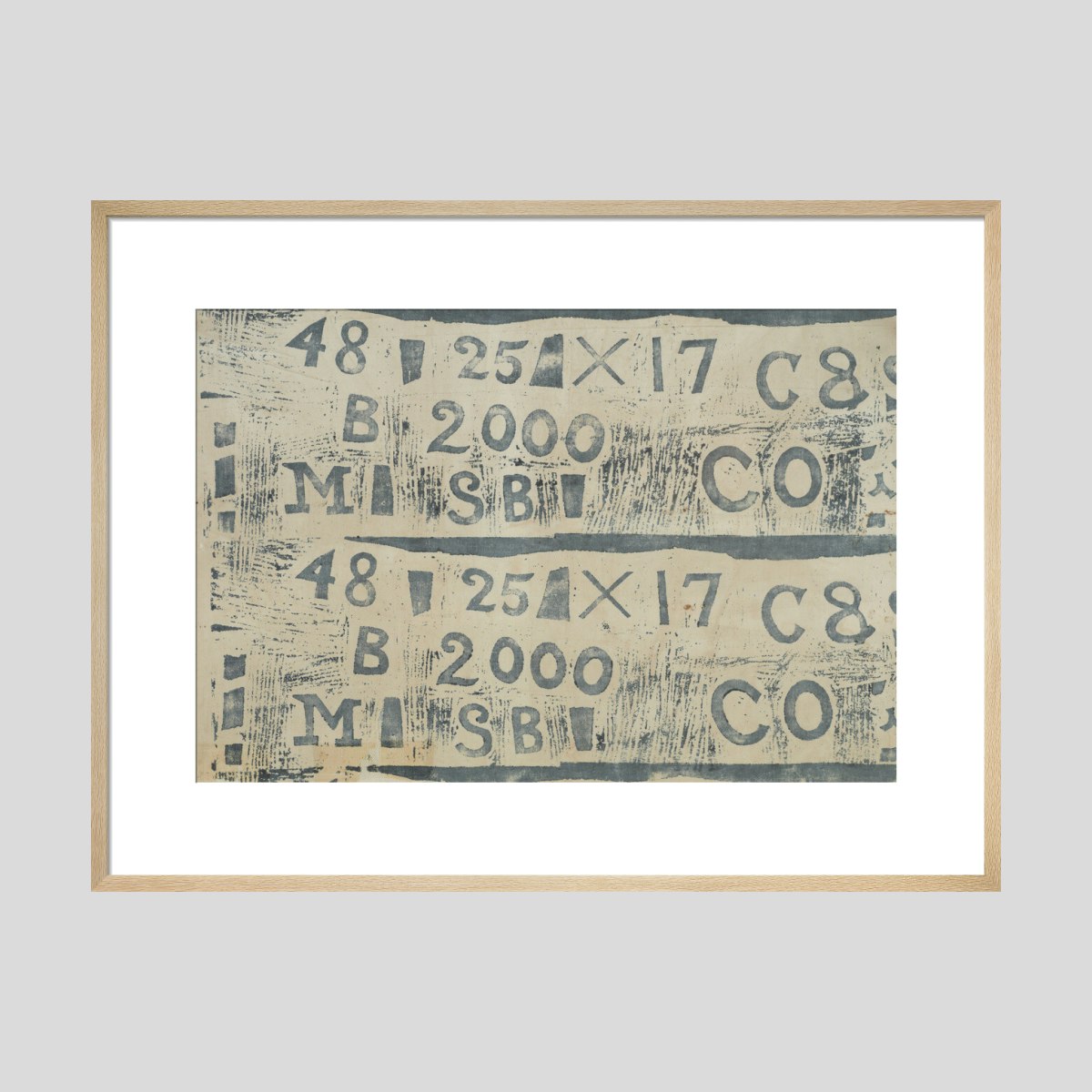 Ben Nicholson Letters and Numbers (detail) Print
