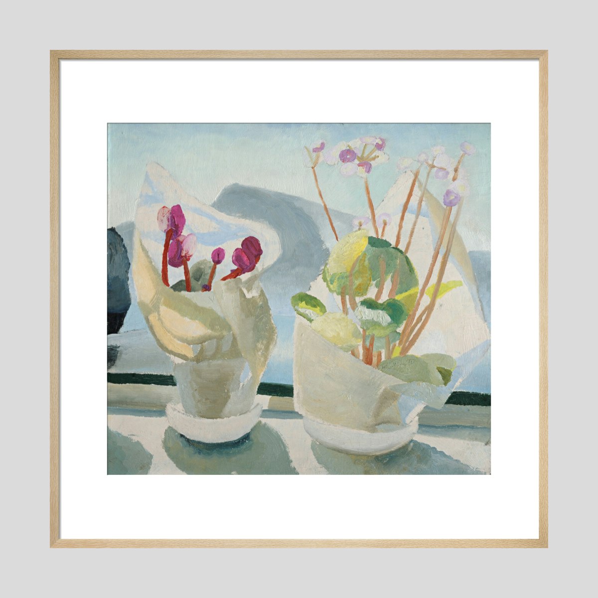 Winifred Nicholson Cyclamen and Primula Print