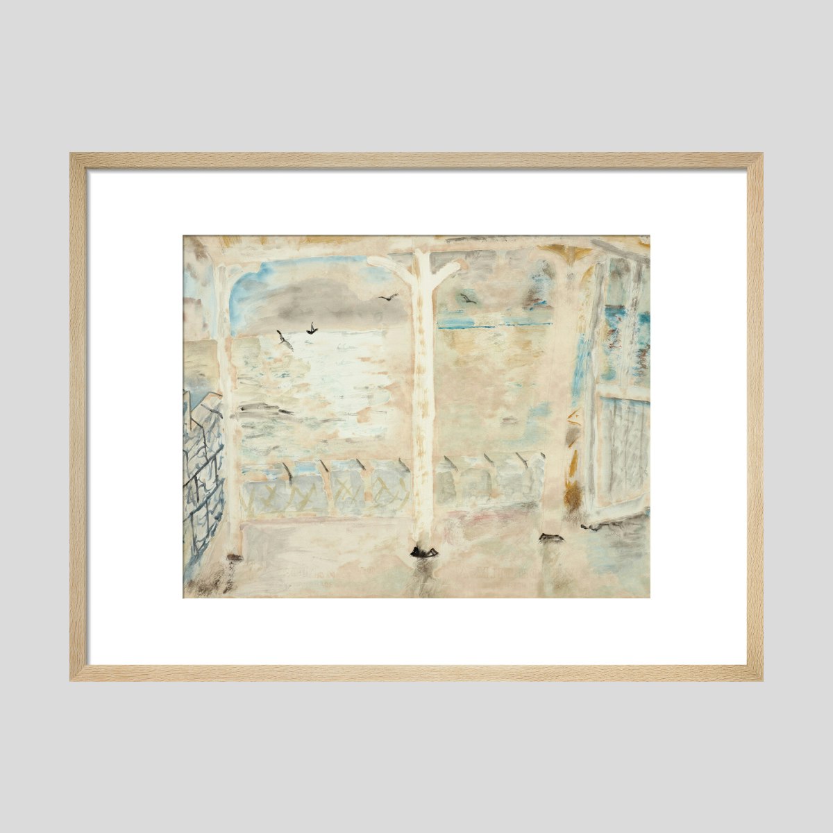 David Jones Seascape from a Terrace Print