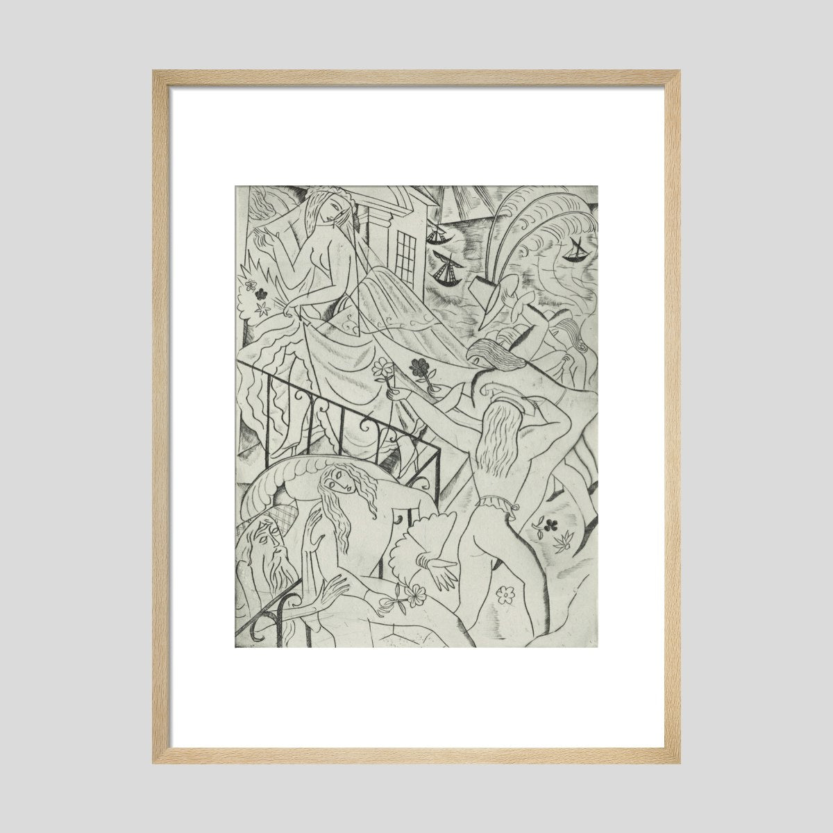 David Jones The Bride Hath Paced Into The Hall Print