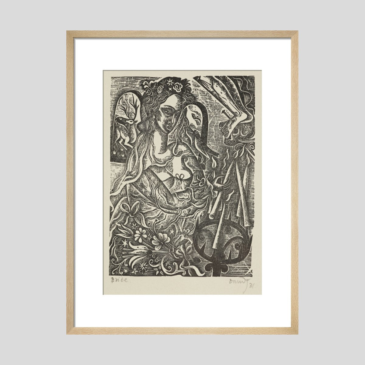 David Jones Bride Print