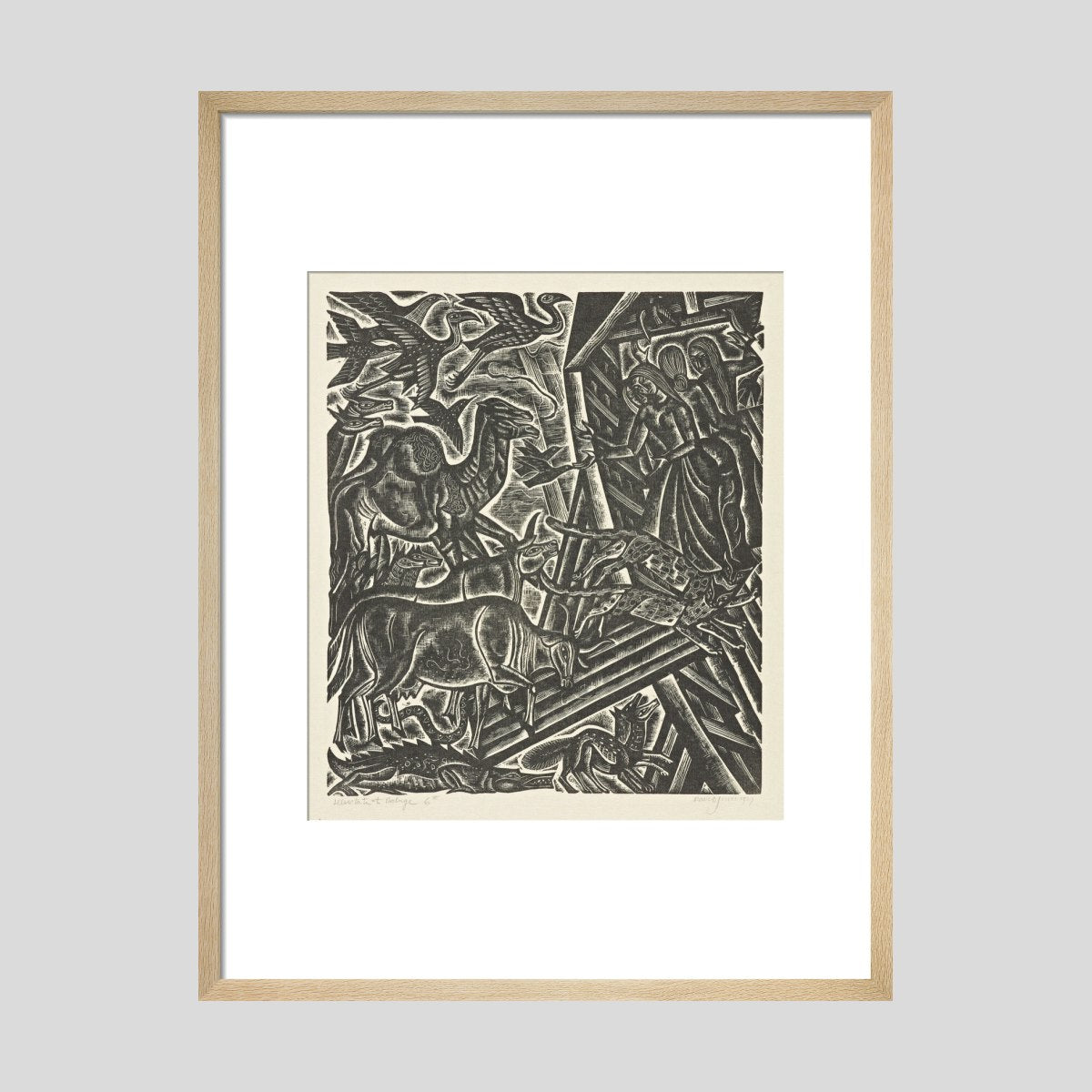 David Jones The Deluge (6): The Entry into the Ark Print