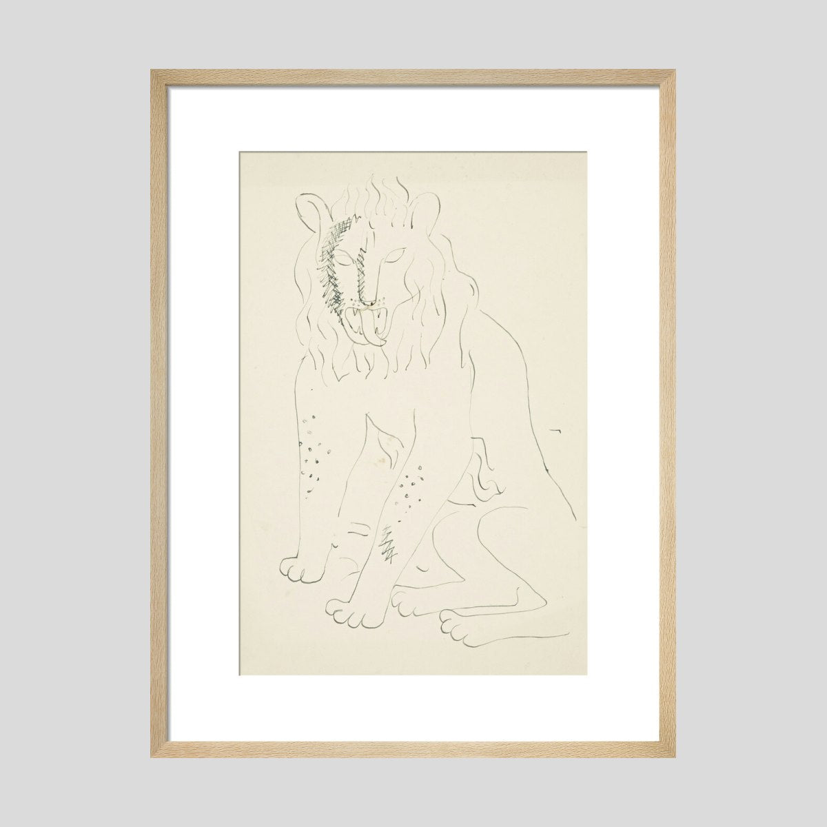 David Jones Lion Print