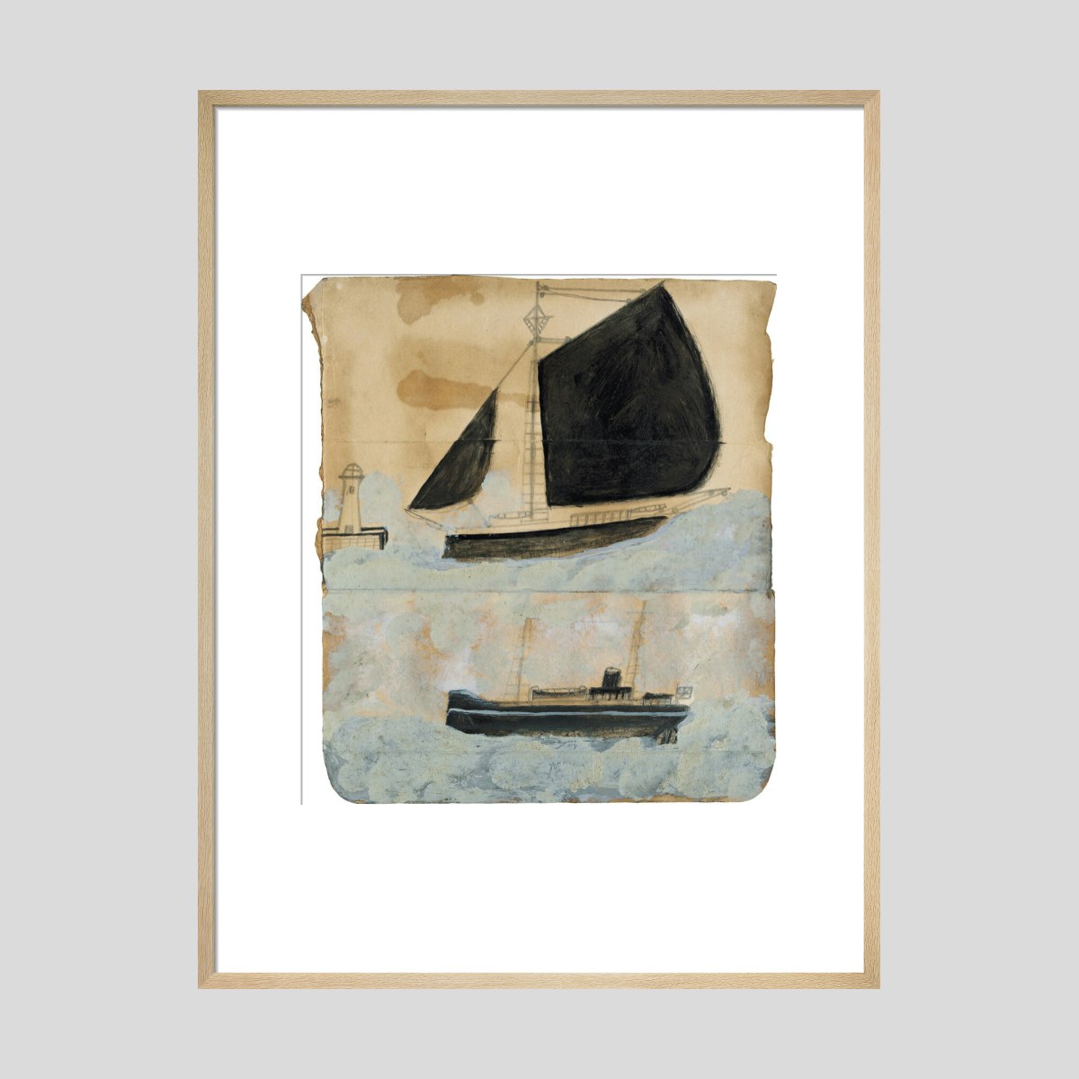 Alfred Wallis Two ships Print
