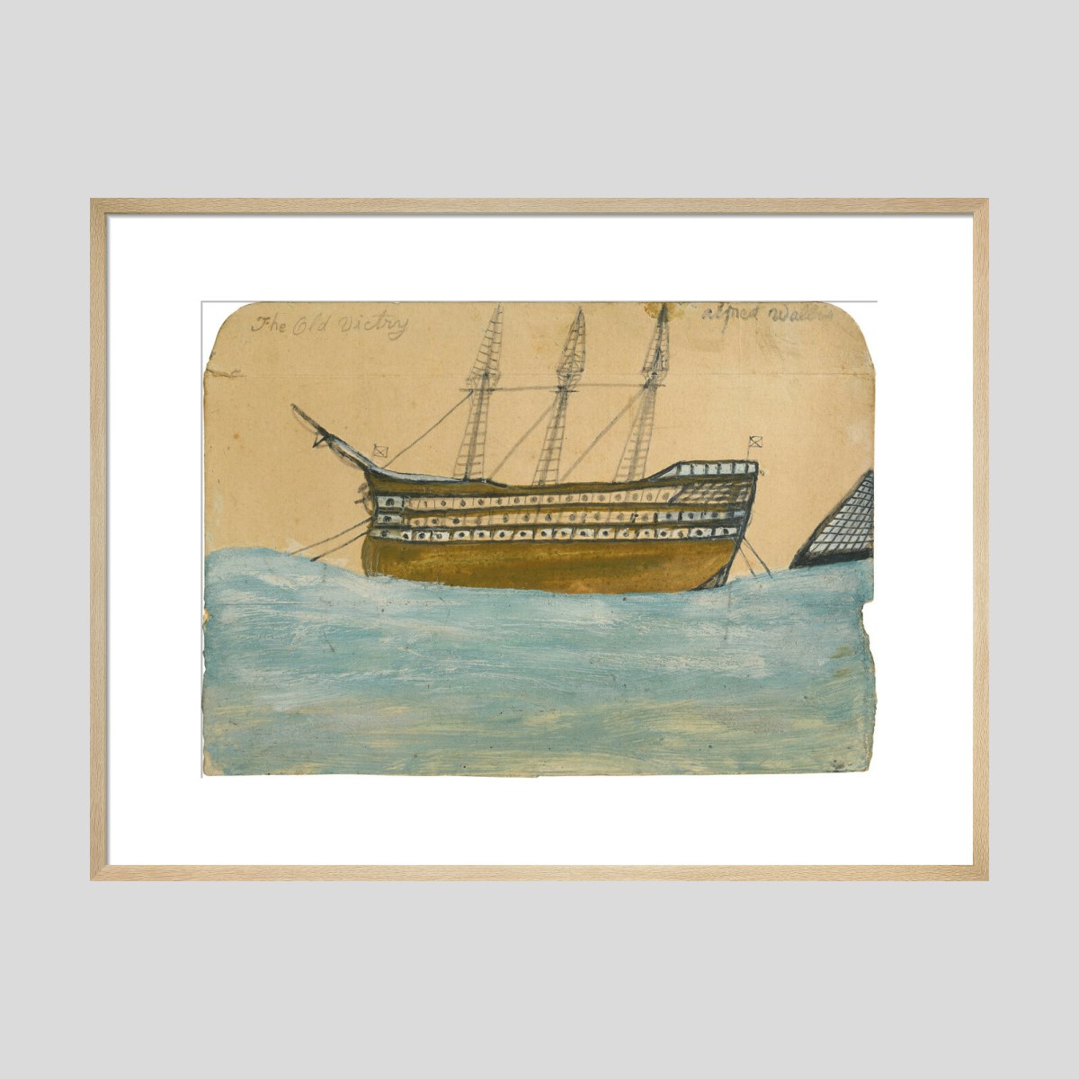 Alfred Wallis The Old Victry - HMS Victory Print