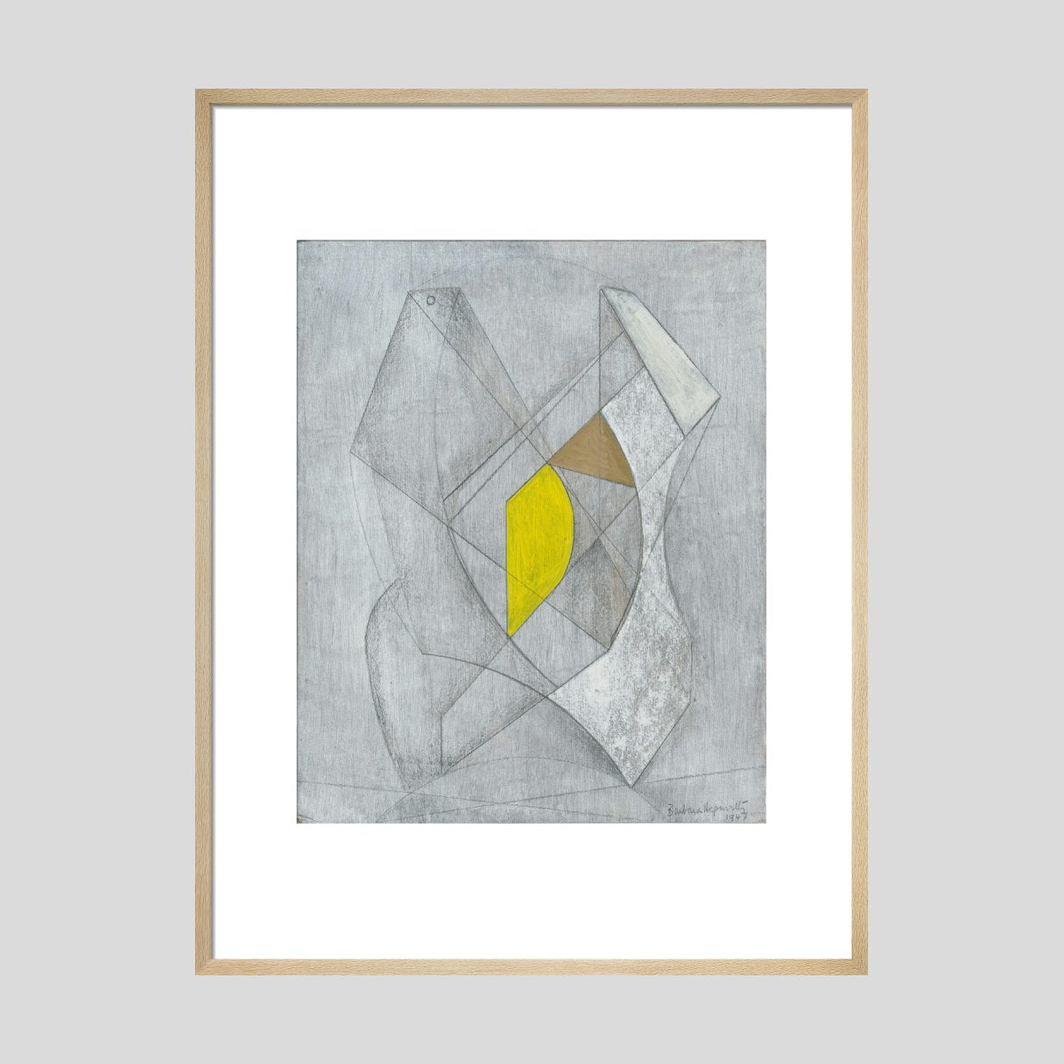 Barbara Hepworth Group for sculpture (contrapuntal forms) 1947 Print