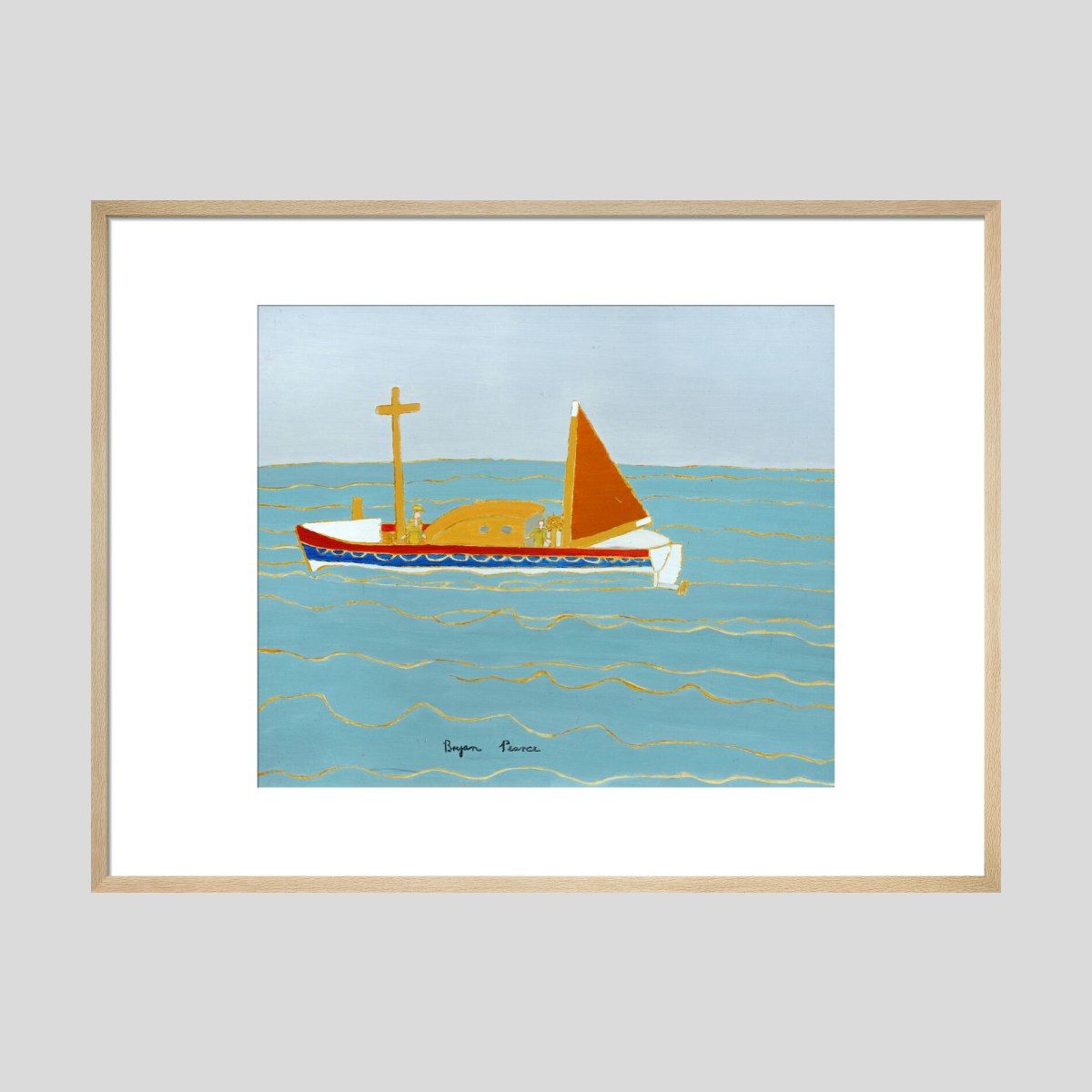 Bryan Pearce Lifeboat - St. Ives 1965 Print
