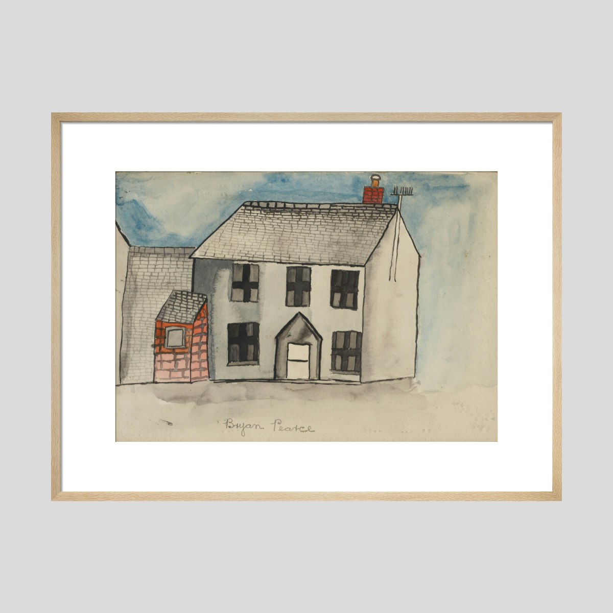 Bryan Pearce Old Cottage - St. Ives 1955 (circa) Print