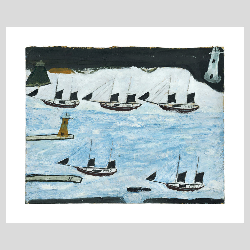 Art Angels Publishing Alfred Wallis Five Ships Greetings Card (AD1883) 1