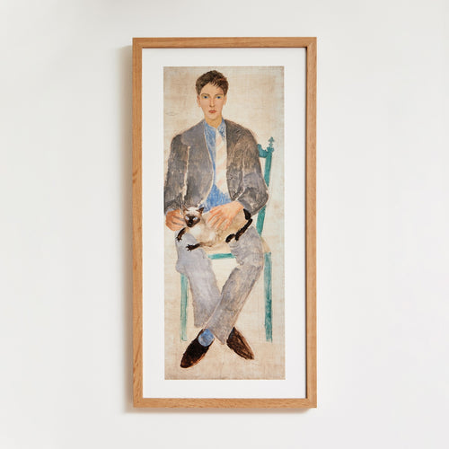 Christopher Wood Boy with Cat (Jean Bourgoint)  Framed Print