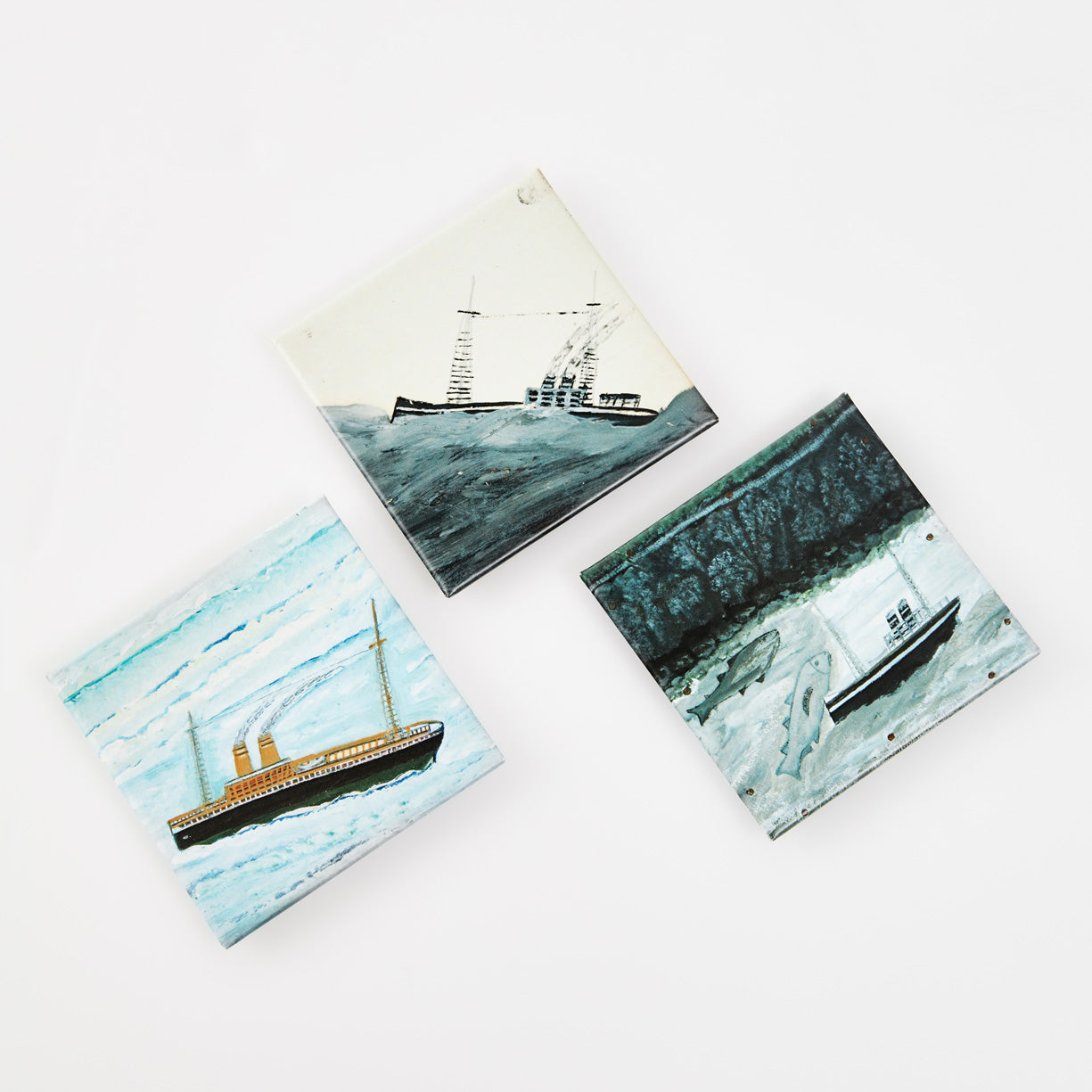 Customworks Ltd Alfred Wallis Land Fish Motor vessel Fridge Magnet 2