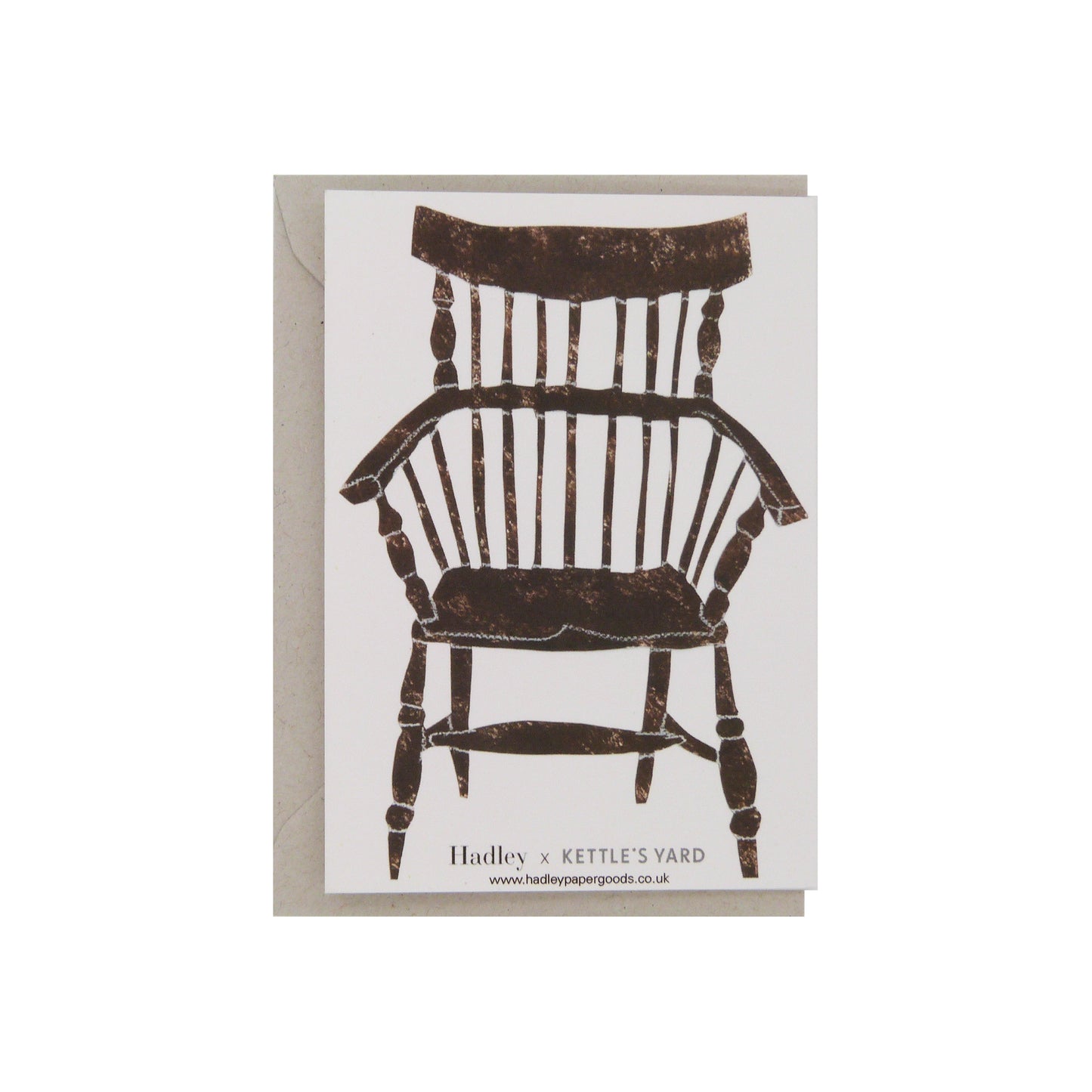 Hadley Paper Goods Hadley x Kettle's Yard Chairs Folding Greetings Card 3