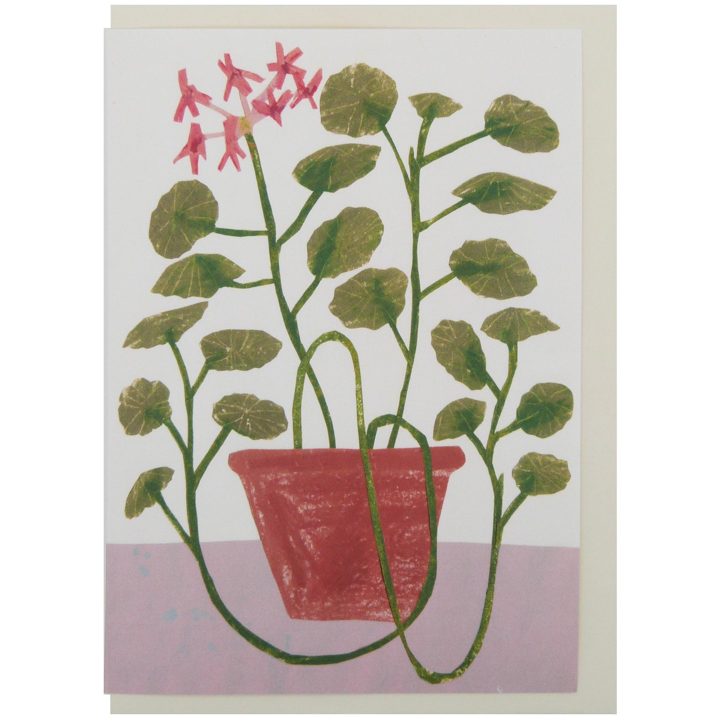 Hadley Paper Goods Hadley x Kettle's Yard Geranium Greetings Card 1