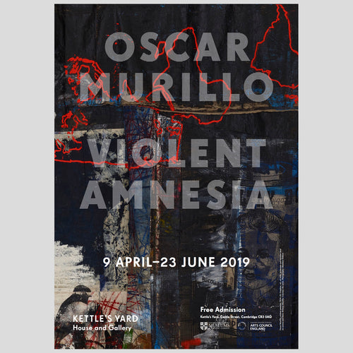 Kettles Yard Oscar Murillo Violent Amnesia A3 Exhibition Poster 1