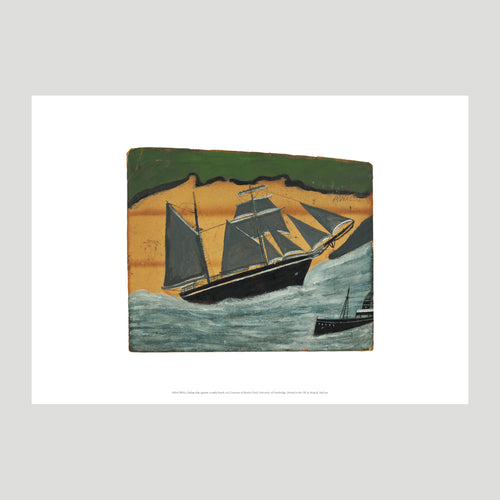 King and McGaw Alfred Wallis Sailing ship against a sandy beach 10 x 8 Print 1