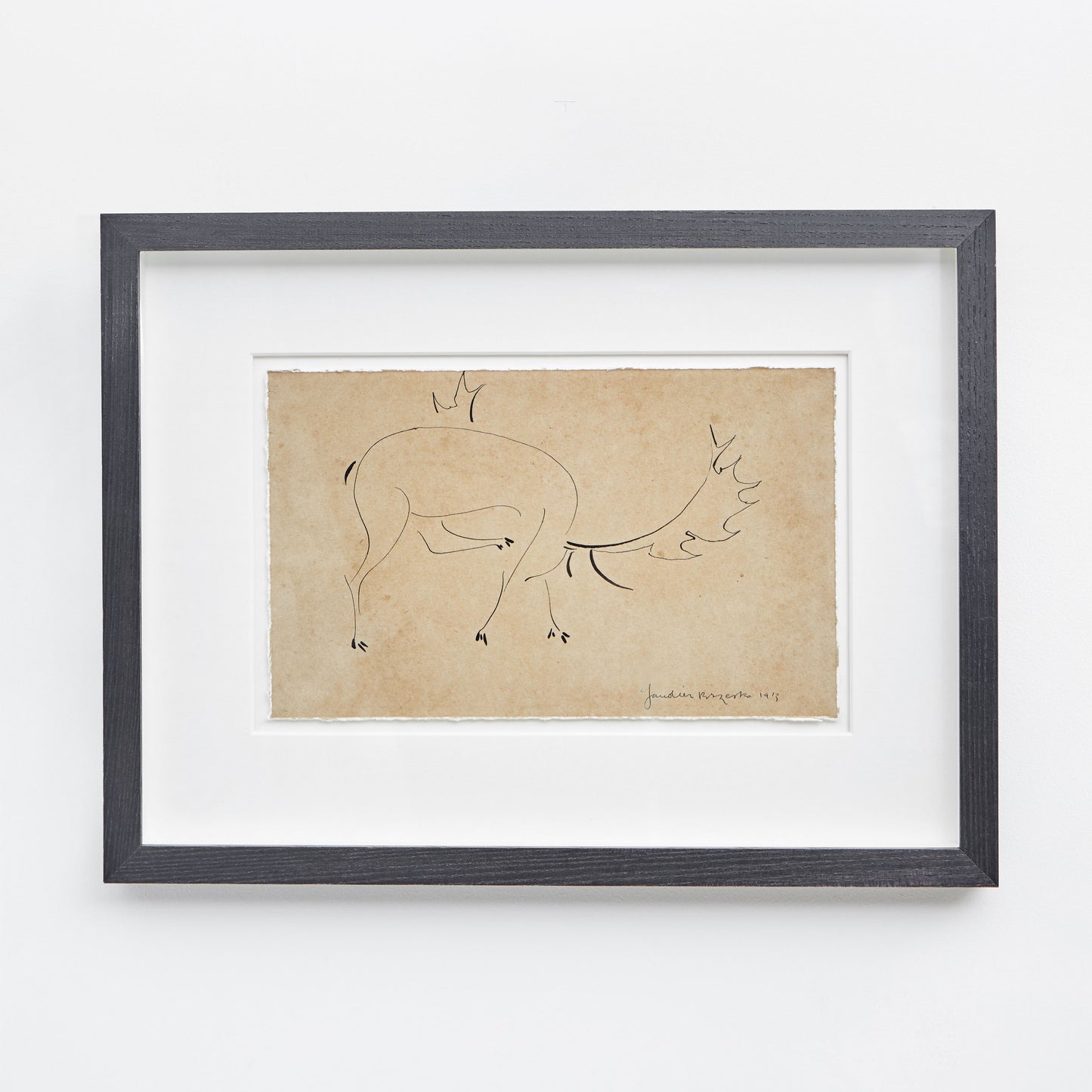 King and McGaw Henri Gaudier Brzeska Stag Framed Print 1