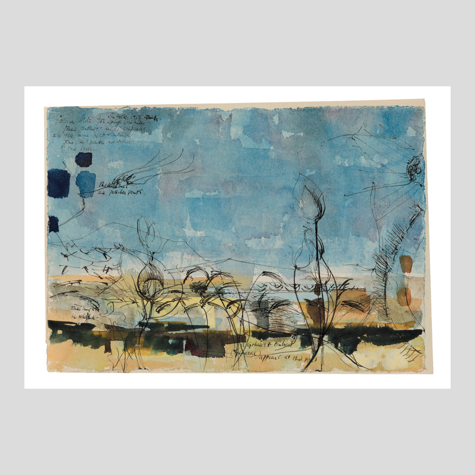 Postcard Alan Reynolds Study for Summer