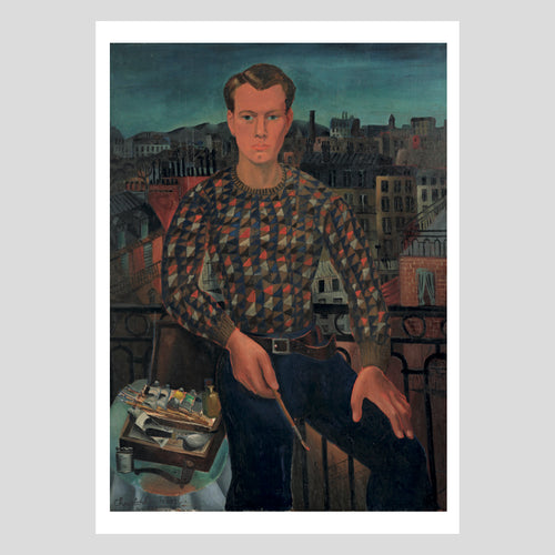 Postcard Christopher Wood Self Portrait