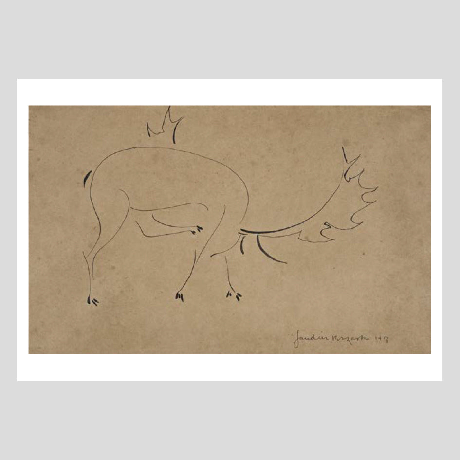 Postcard Henri Gaudier-Brzeska Stag