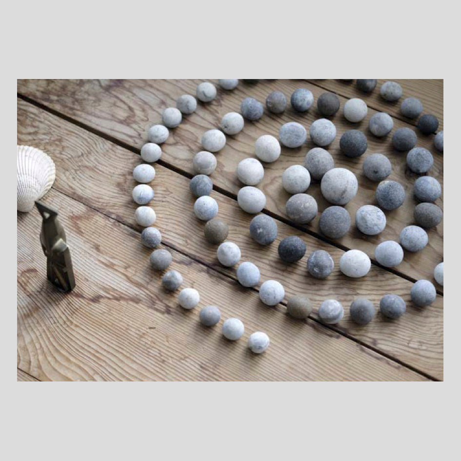 Langham Press Postcard Spiral of pebbles 1